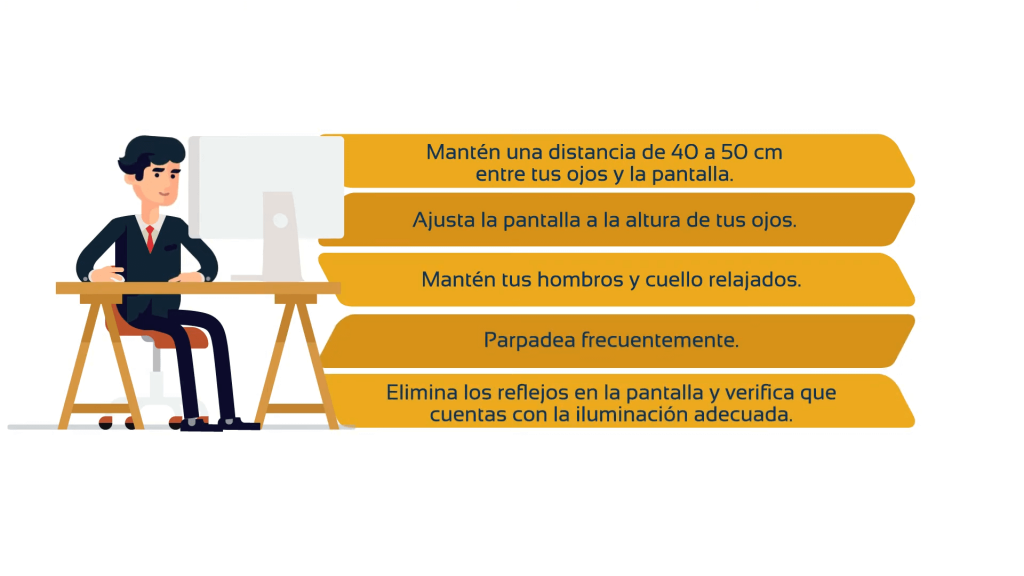 higine postural delante del PC